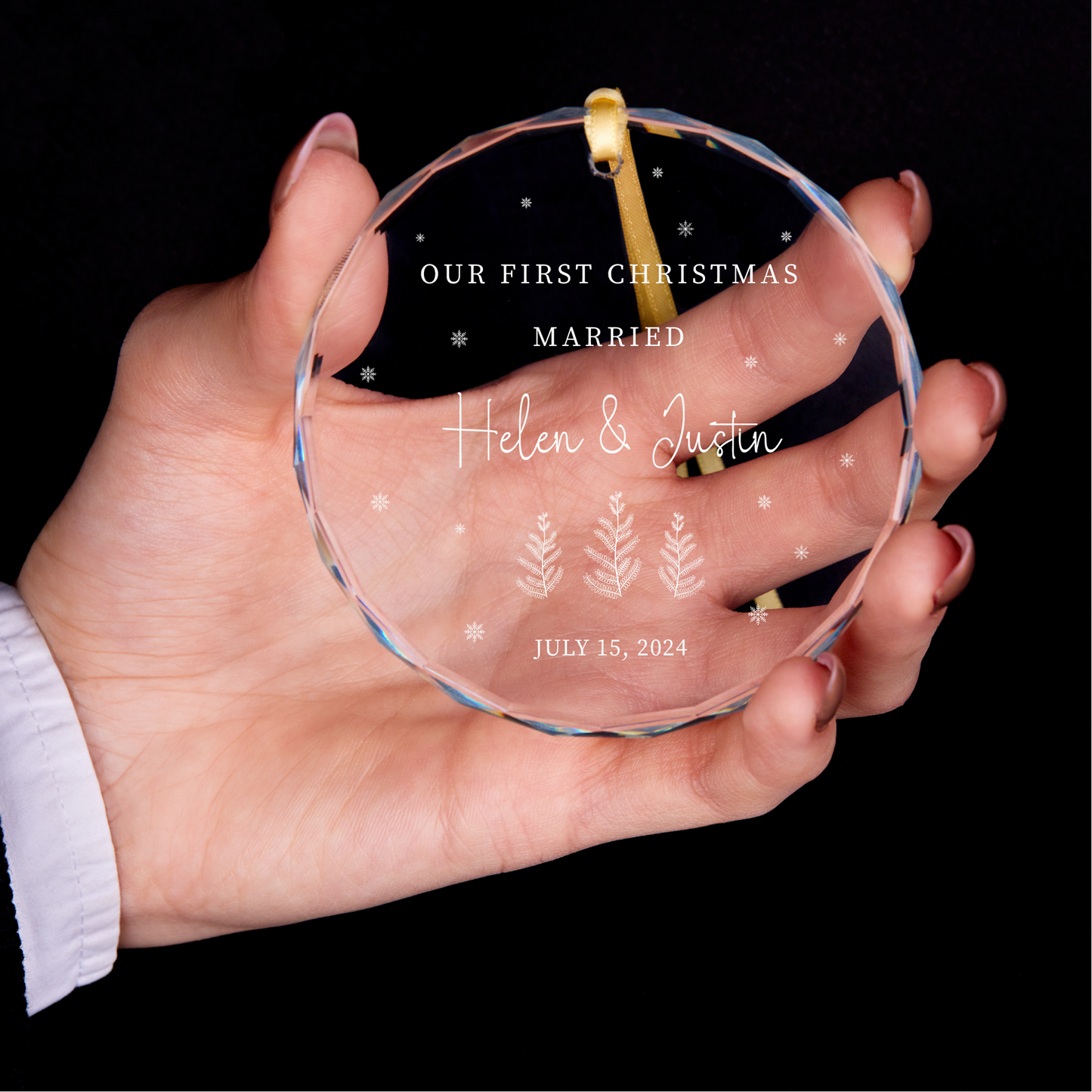 First Christmas Married Ornament • Wedding Gift
