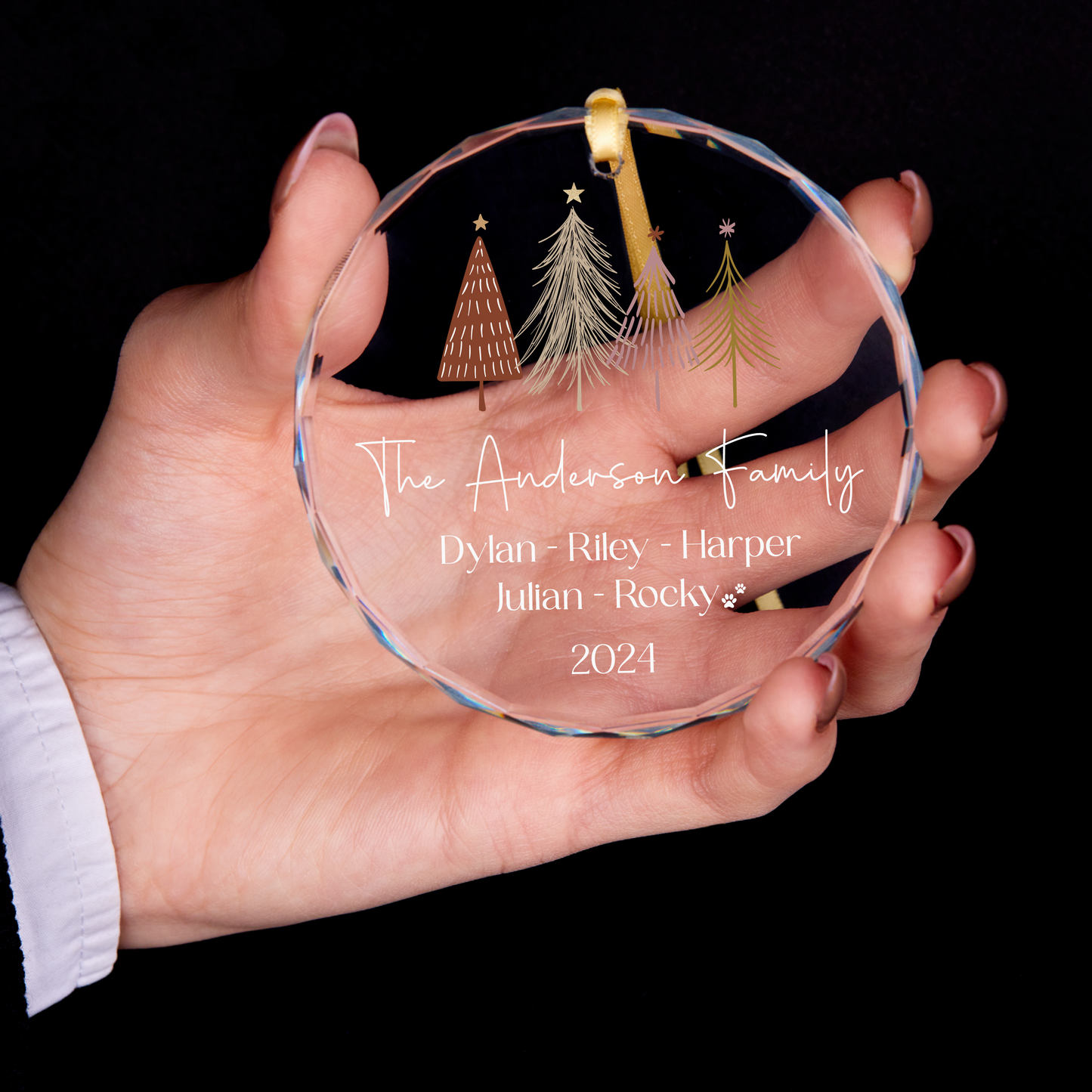 Personalized Family Christmas Ornaments • Custom Family Names Ornament
