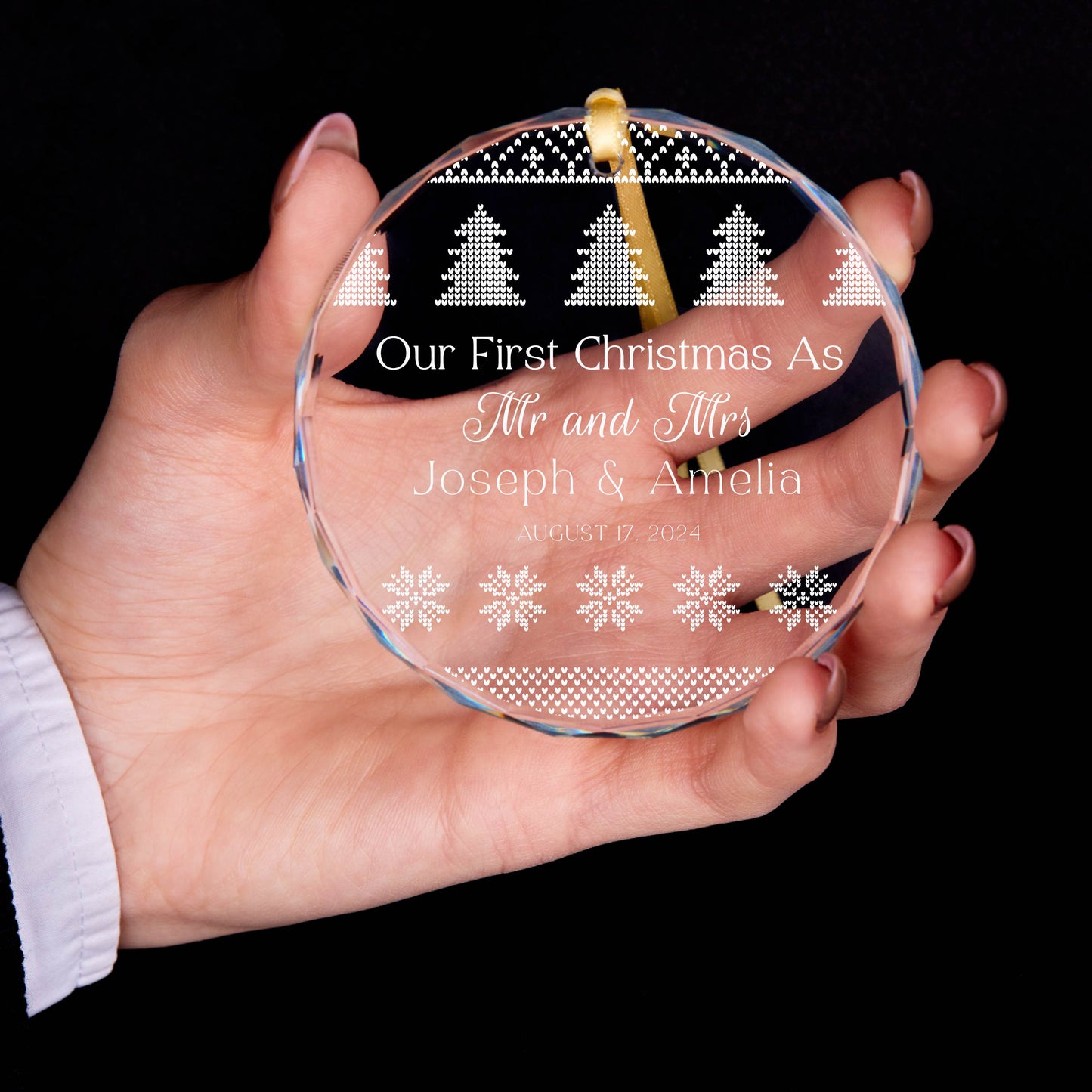 Our First Christmas Married Ornament, Mr and Mrs Ornament