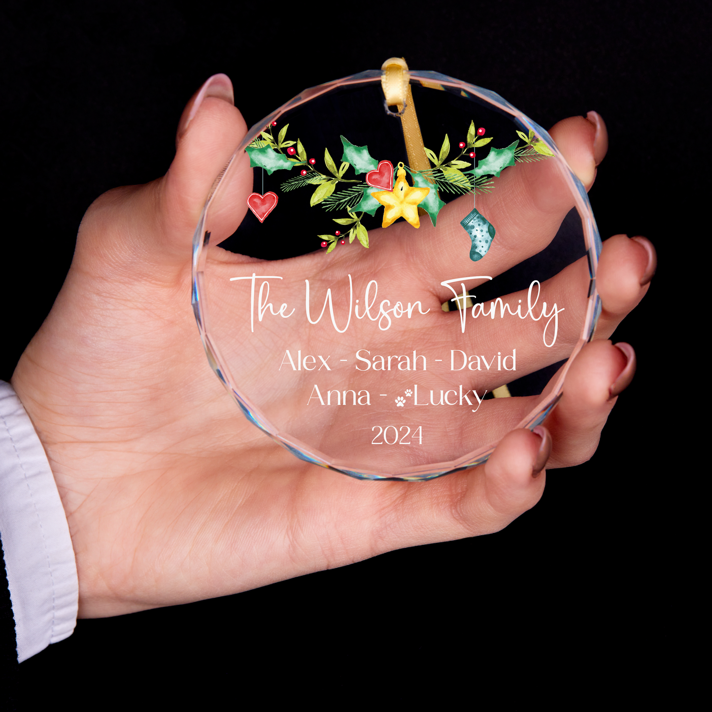 Personalized Family Christmas Ornament 2024