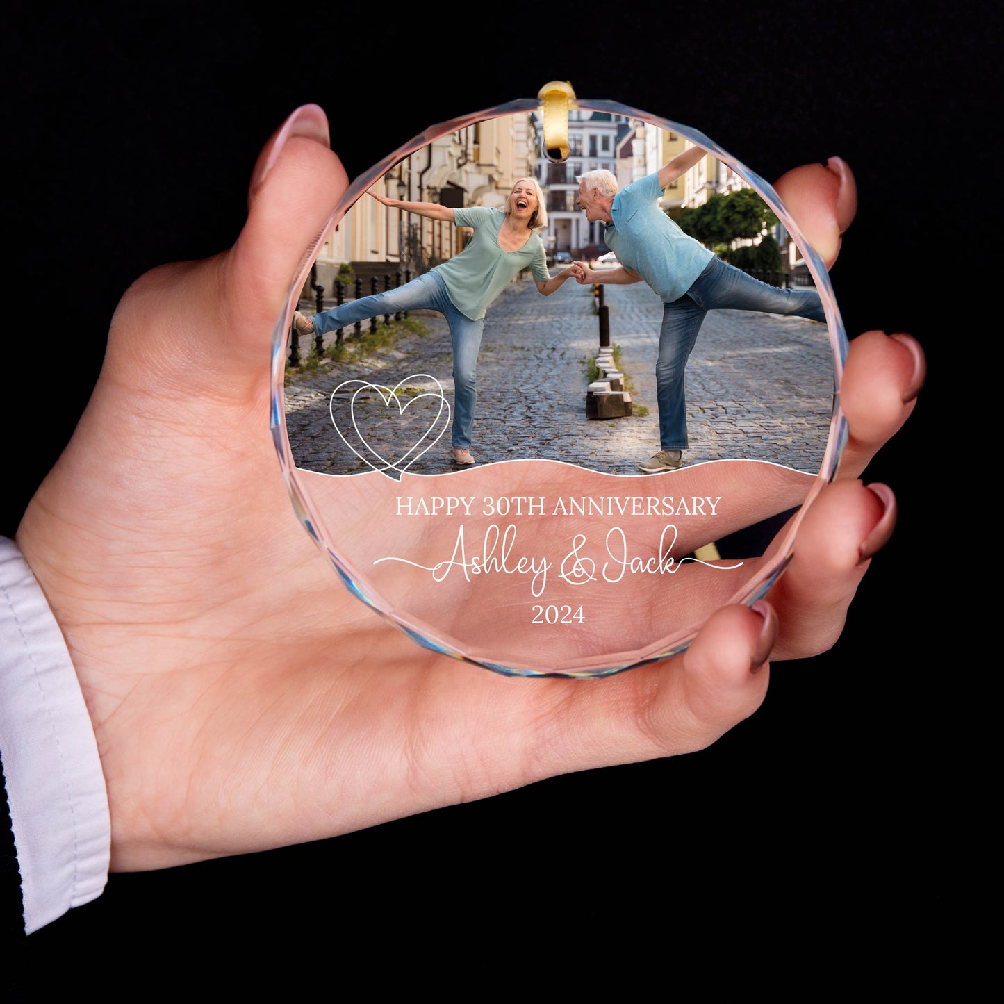 Personalized Anniversary Christmas Ornament
