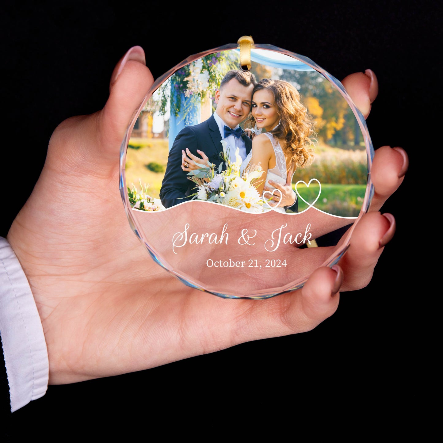 Personalized First Christmas Married Ornament