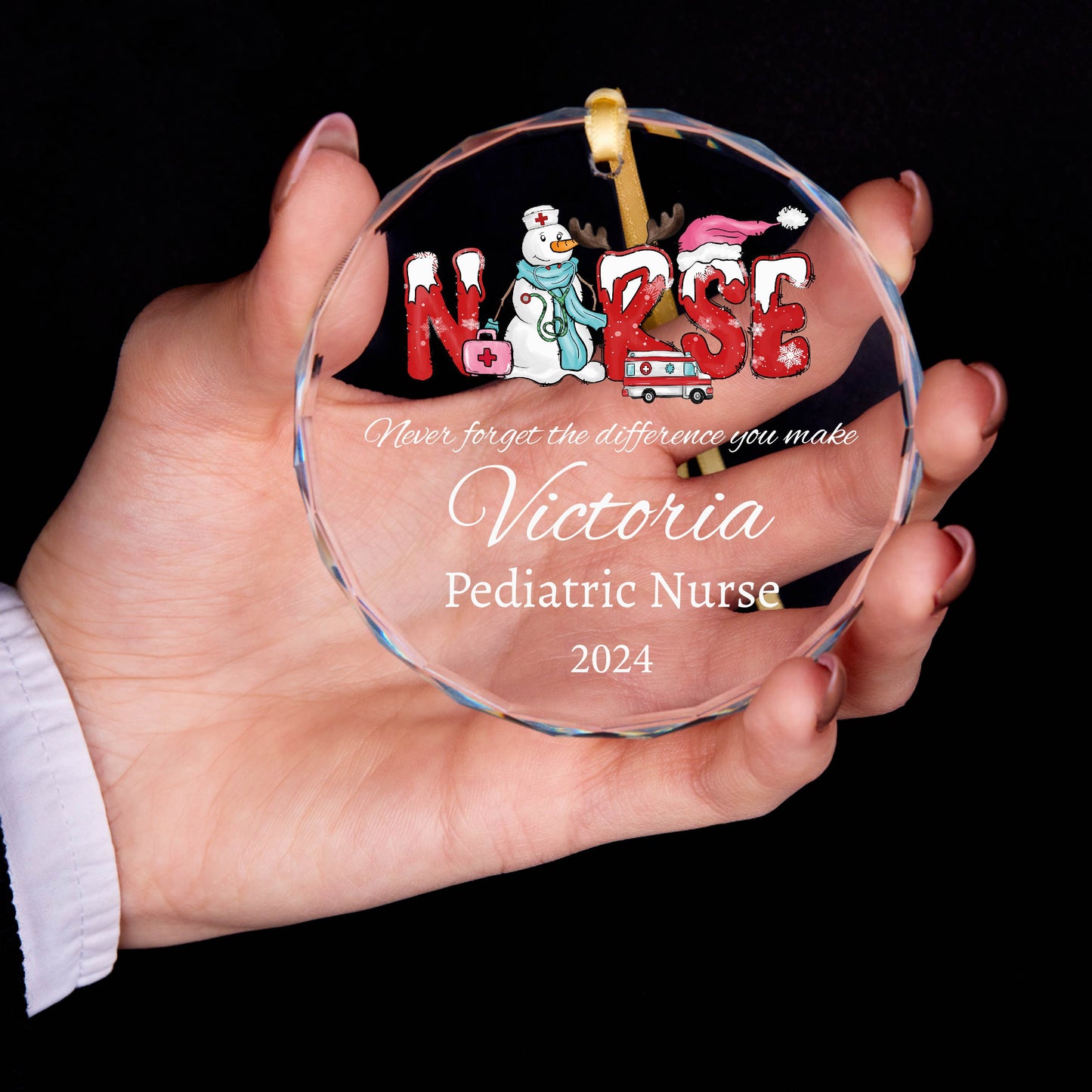 Personalized Nurse Christmas Ornament, Nurse Gift