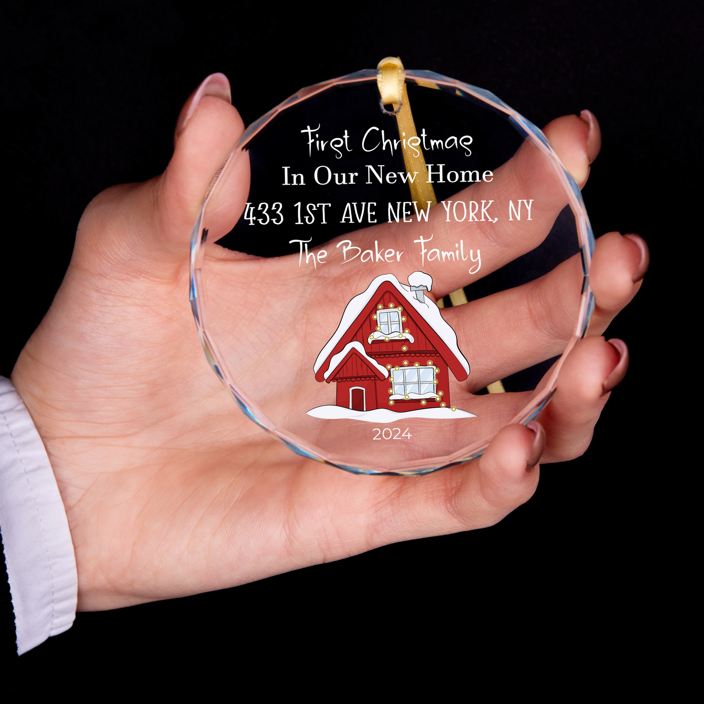 Personalized New Home Christmas Ornament, First Christmas In Our New Home Ornament