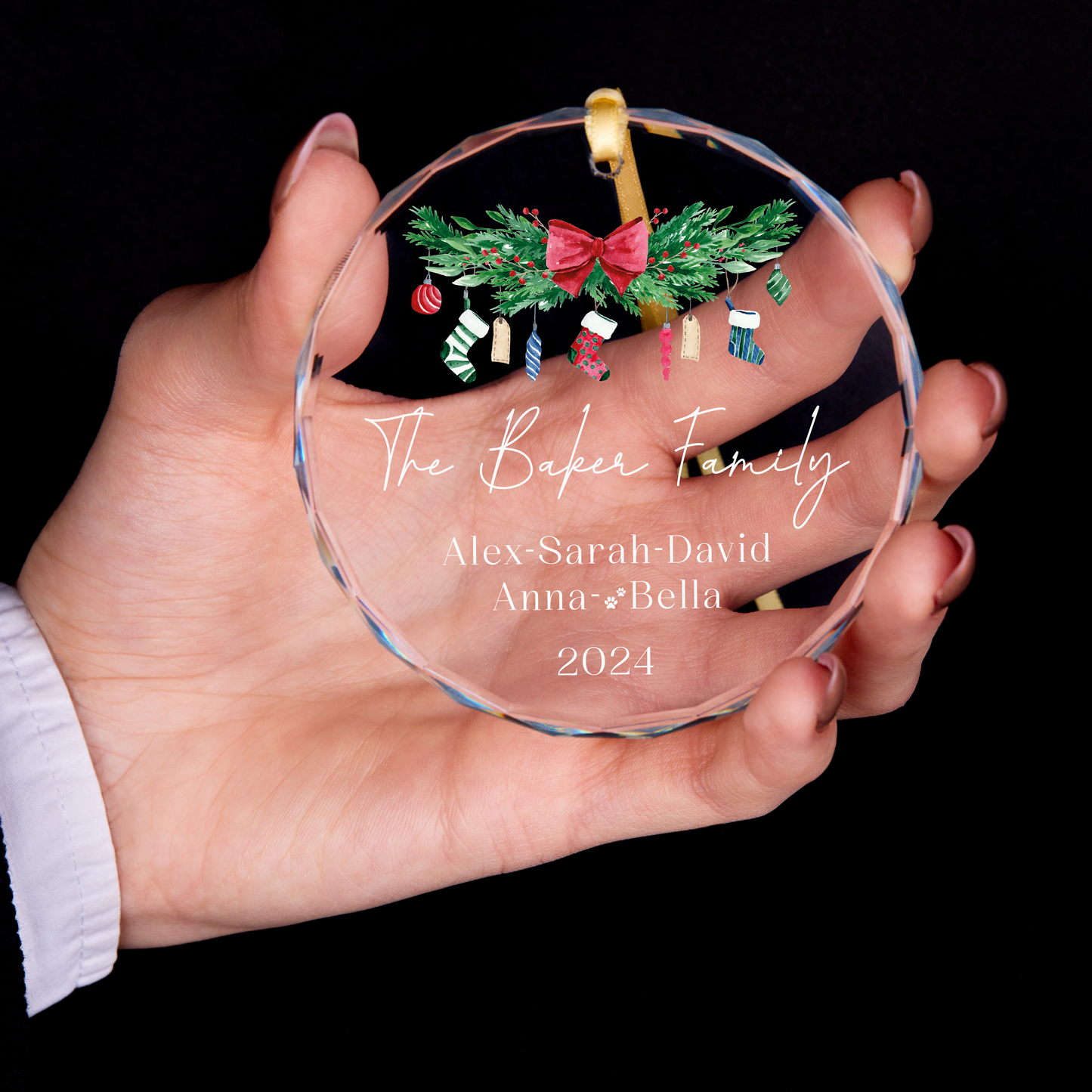 Personalized Family Family Christmas Ornament