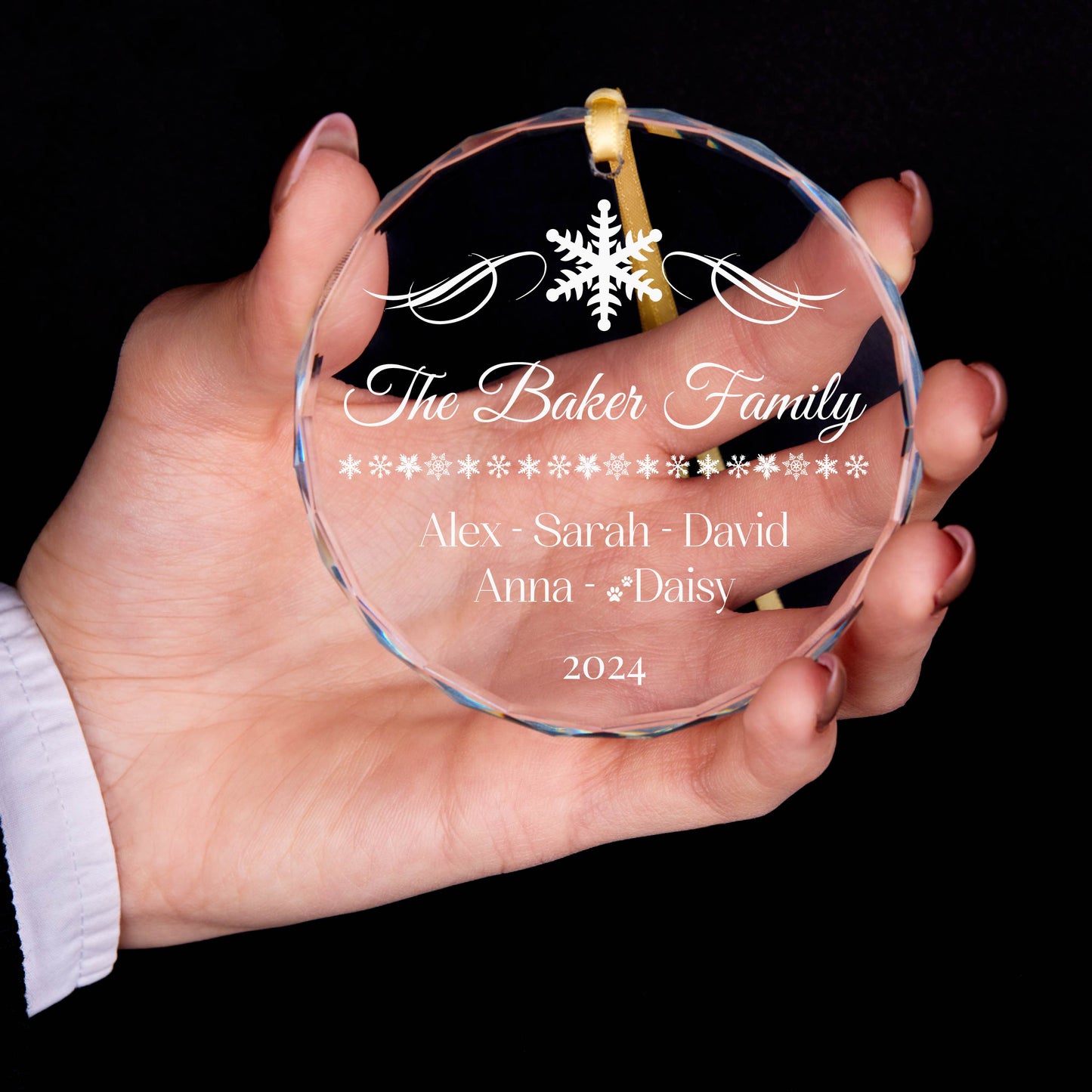 Personalized 2024 Family Christmas Ornament