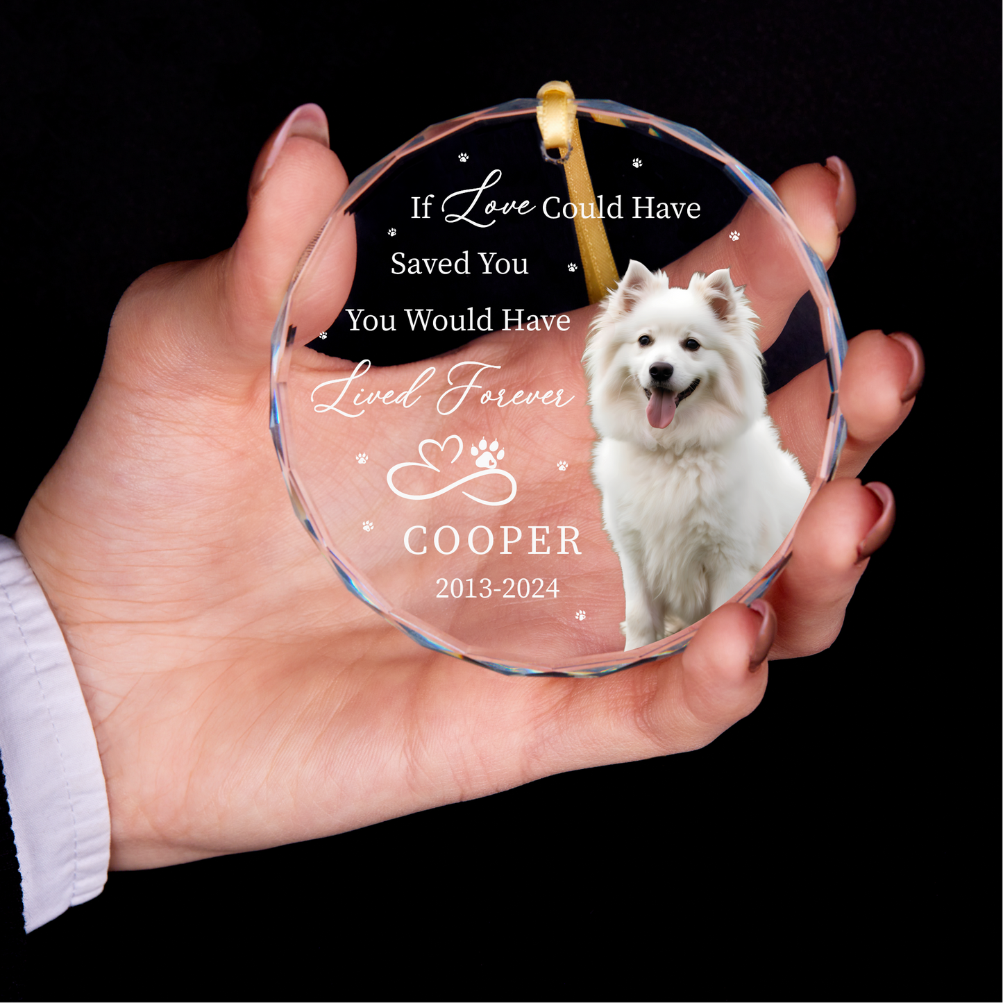 Personalized Dog Memorial Christmas Ornament