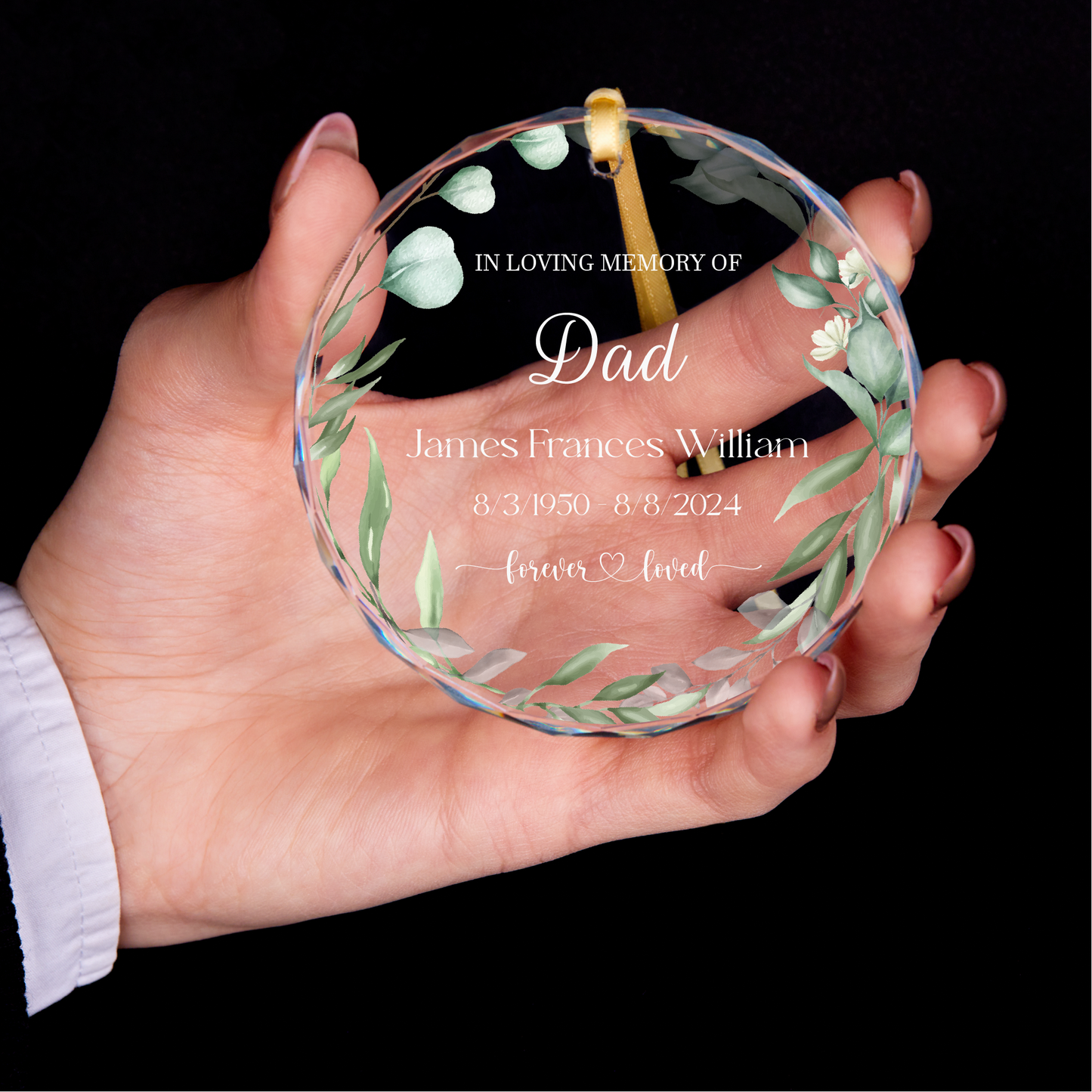 Personalized Memorial Christmas Ornament • In Loving Memory Ornament • Remembrance Gift