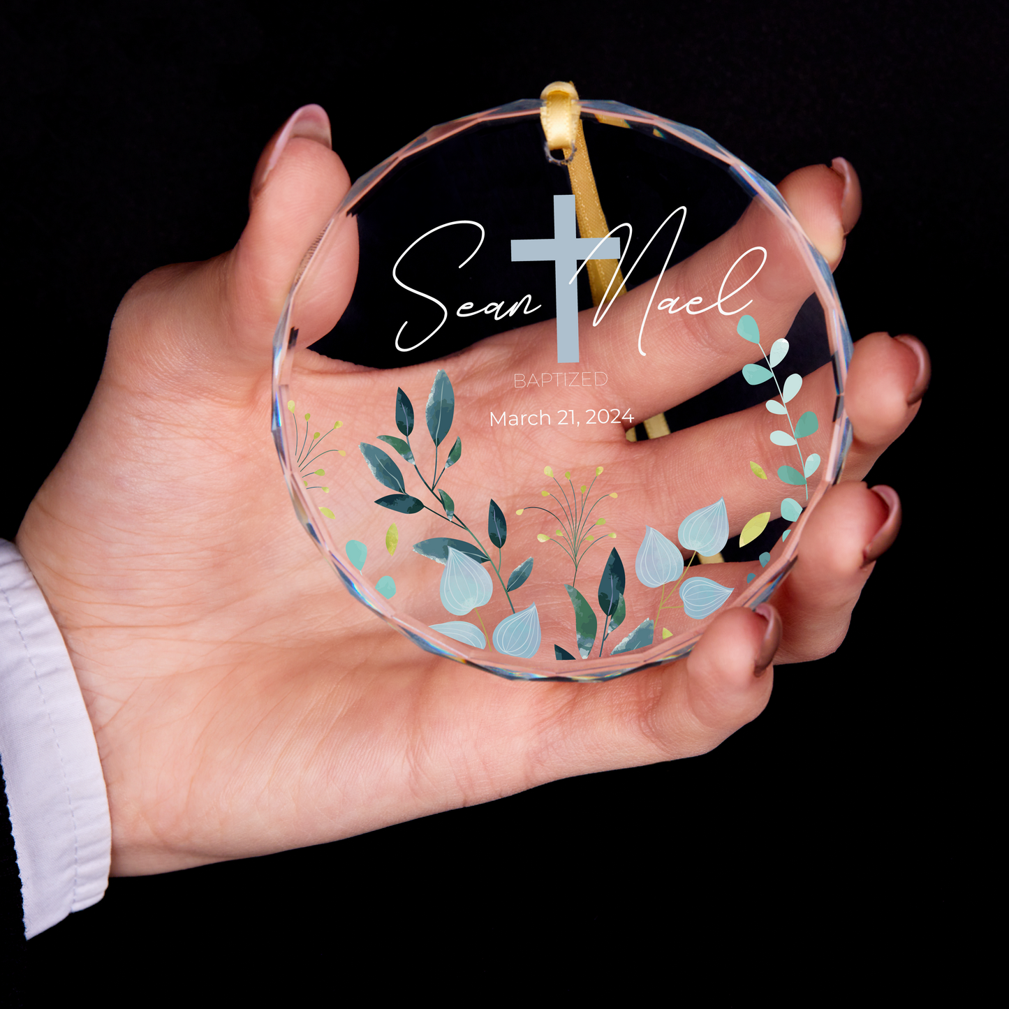 Personalized Baby Baptism Ornament