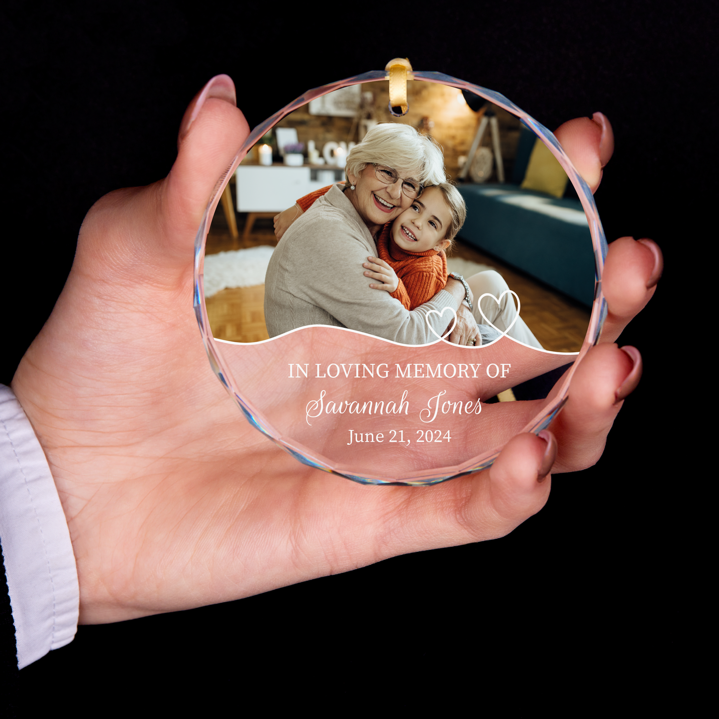 Personalized Memorial Photo Christmas Ornament