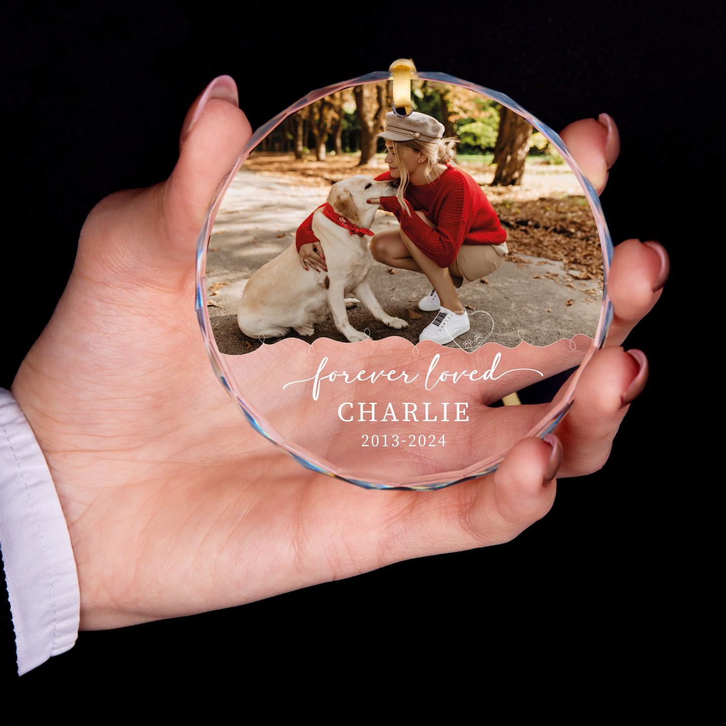 Personalized Dog Memorial Christmas Ornament