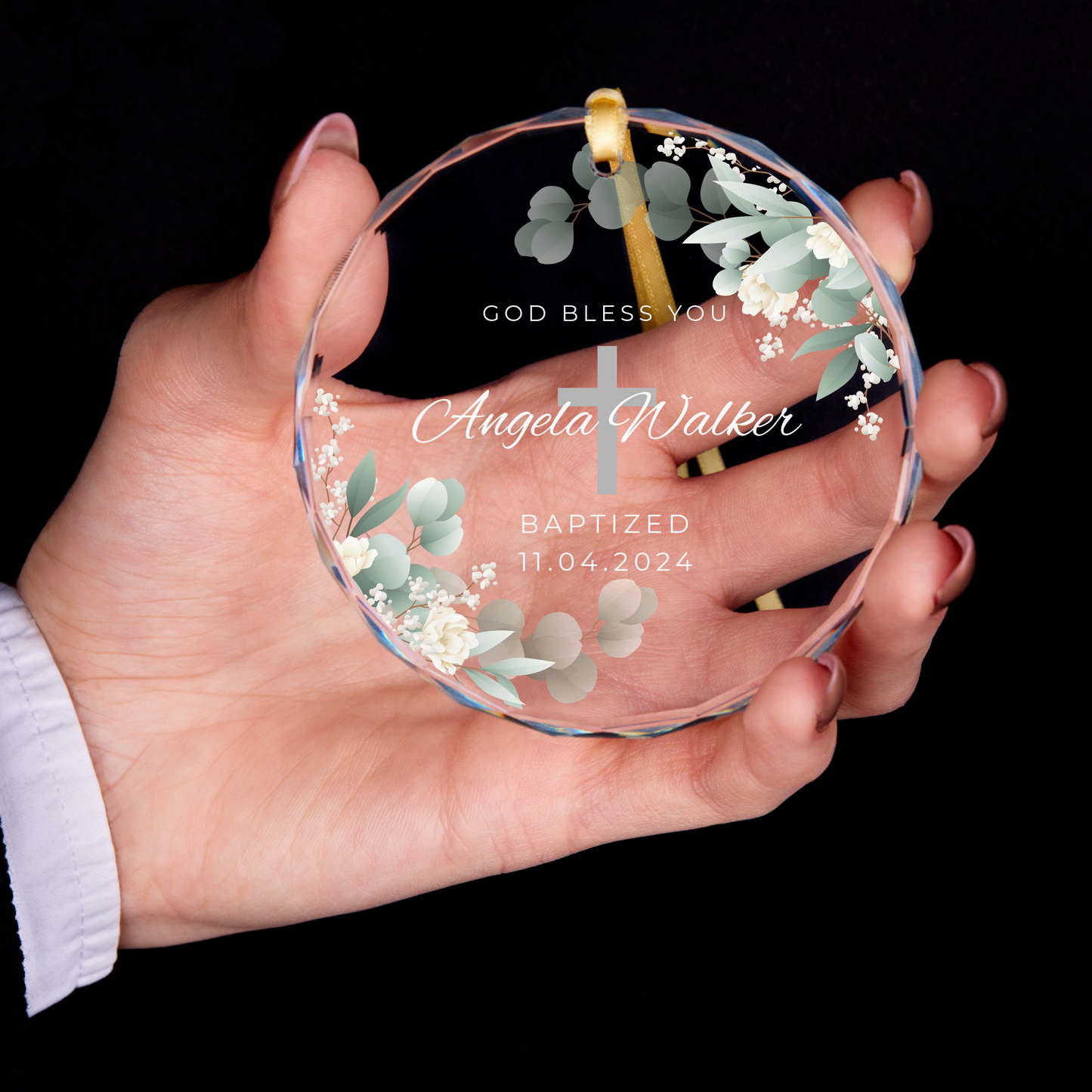 Personalized Baby Baptism Ornament