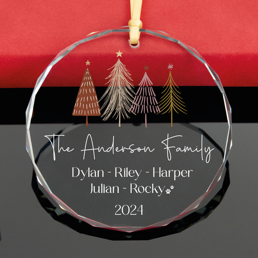 Personalized Family Christmas Ornaments • Custom Family Names Ornament