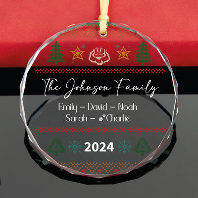 Bold Year Family Ornament