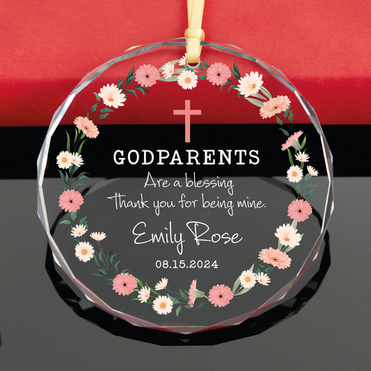 Personalized Baby Girl Baptism Ornament