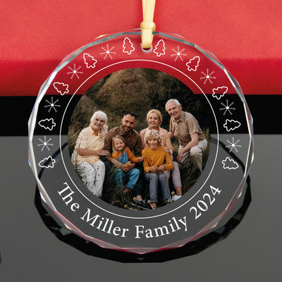 Photo Name Ring Family Ornament