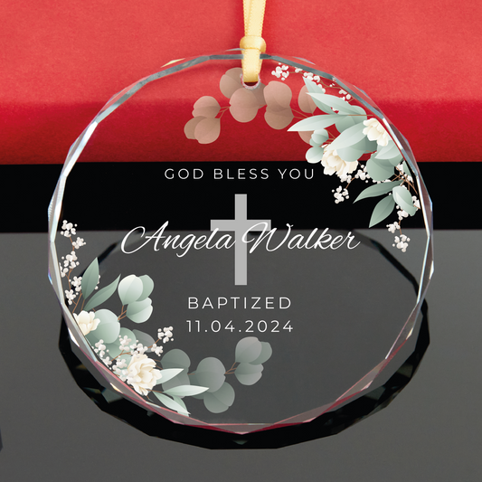 Personalized Baby Baptism Ornament