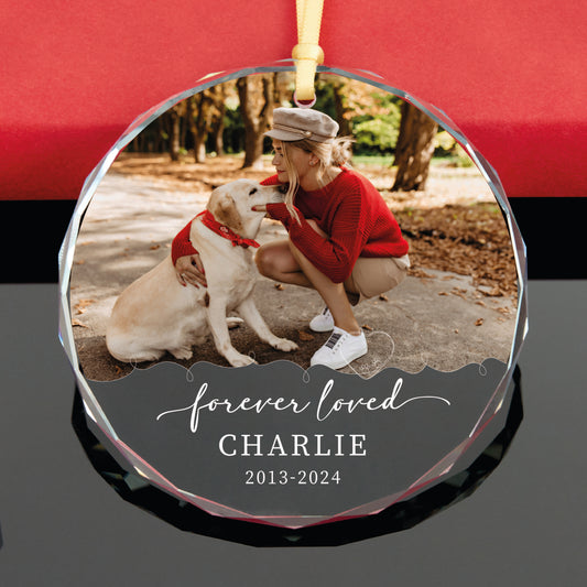 Personalized Dog Memorial Christmas Ornament