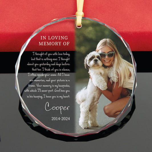 Personalized Dog Memorial Christmas Ornament