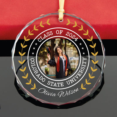 University Seal Graduation Photo Ornament