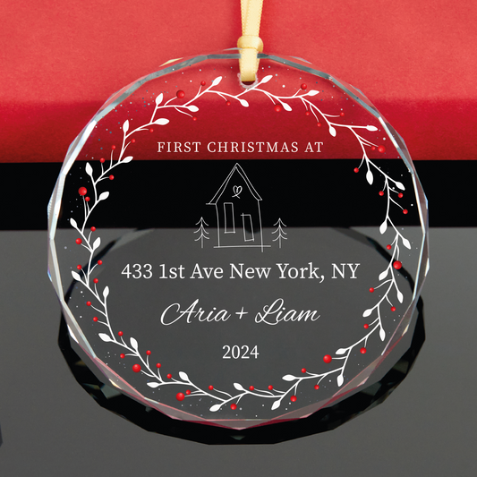 Personalized First Home Christmas Ornament