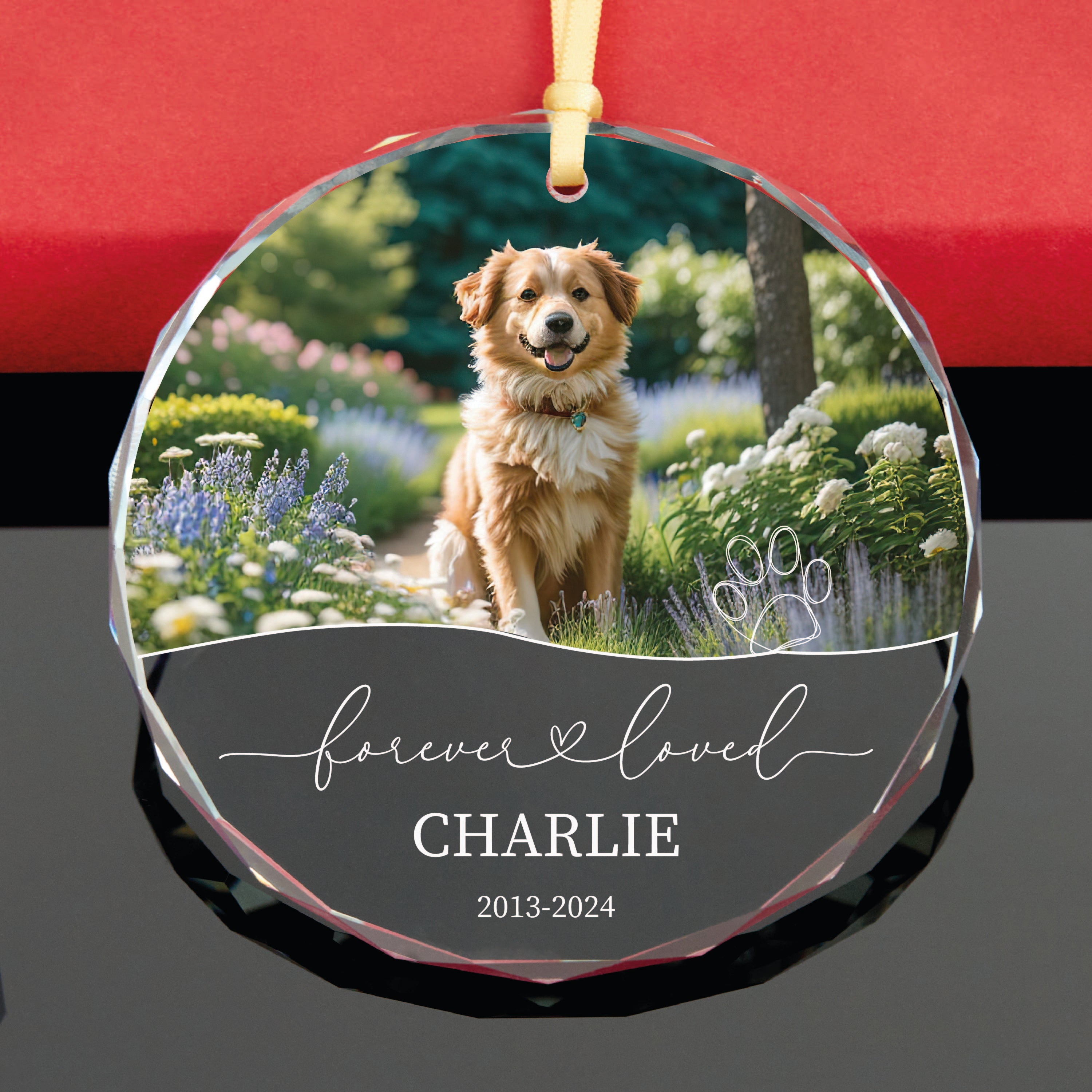 Custom Dog Memorial Ornaments Aleina Ornament