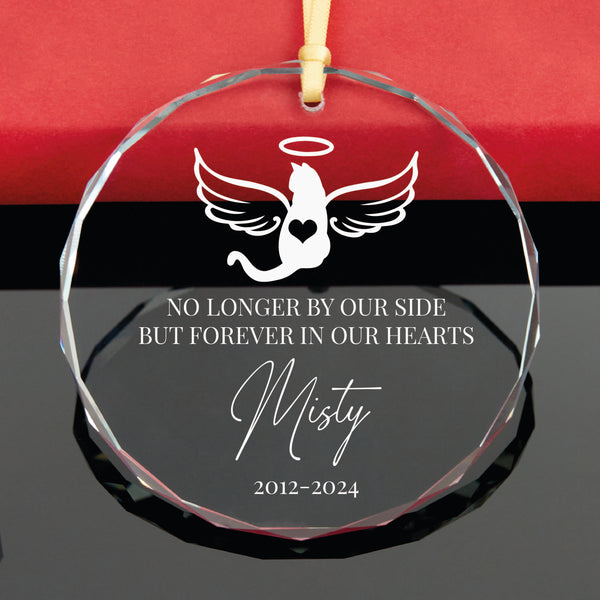 Angel Cat Memorial Ornament