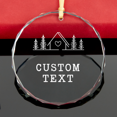 Cabin & Pines Custom Text Ornament