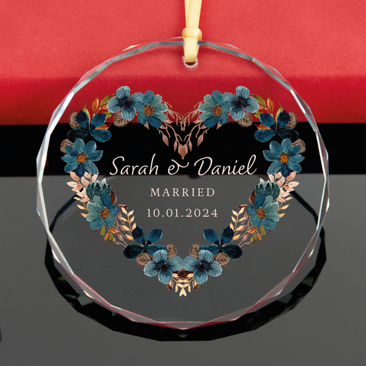 Personalized Couples Photo Ornament