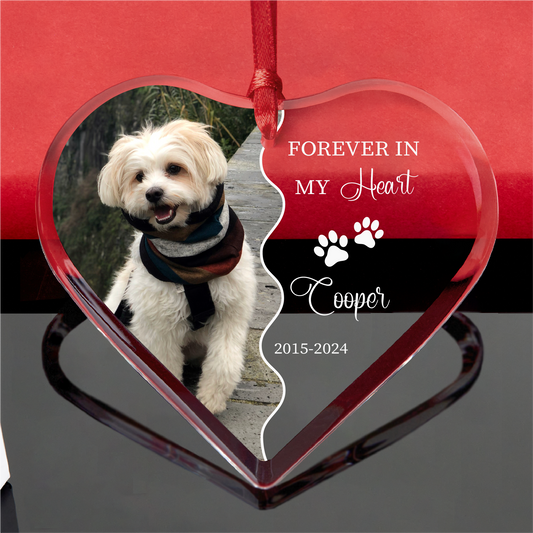 Personalized Dog Memorial Christmas Ornament