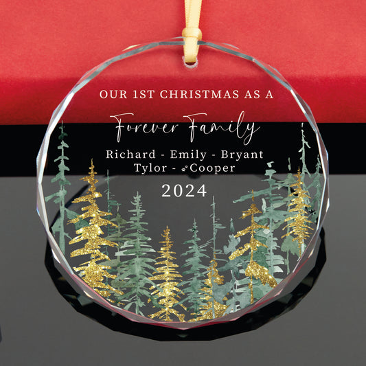 Personalized Family Christmas Ornament with Pet Names