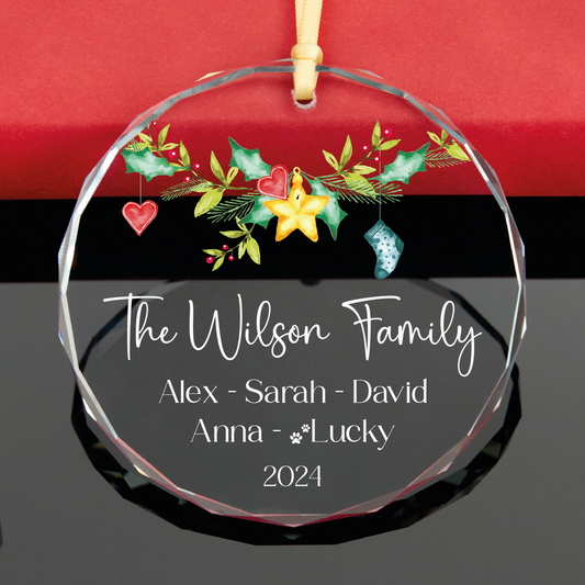 Personalized Family Christmas Ornament 2024