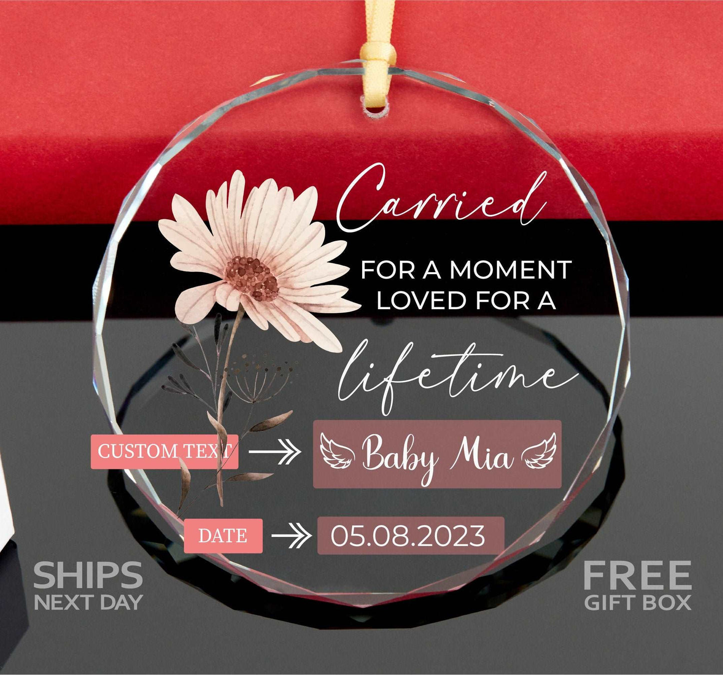 2023 Baby Memorial Ornament • Baby Loss Ornament • In Loving Memory Ornament • Infant Loss Memorial 