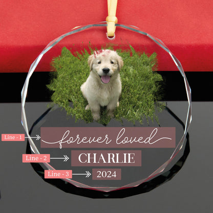 Personalized Dog Memorial Christmas Ornament