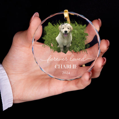 Personalized Dog Memorial Christmas Ornament