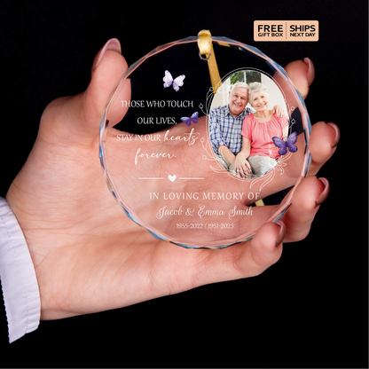 Butterfly Photo Memorial Ornament