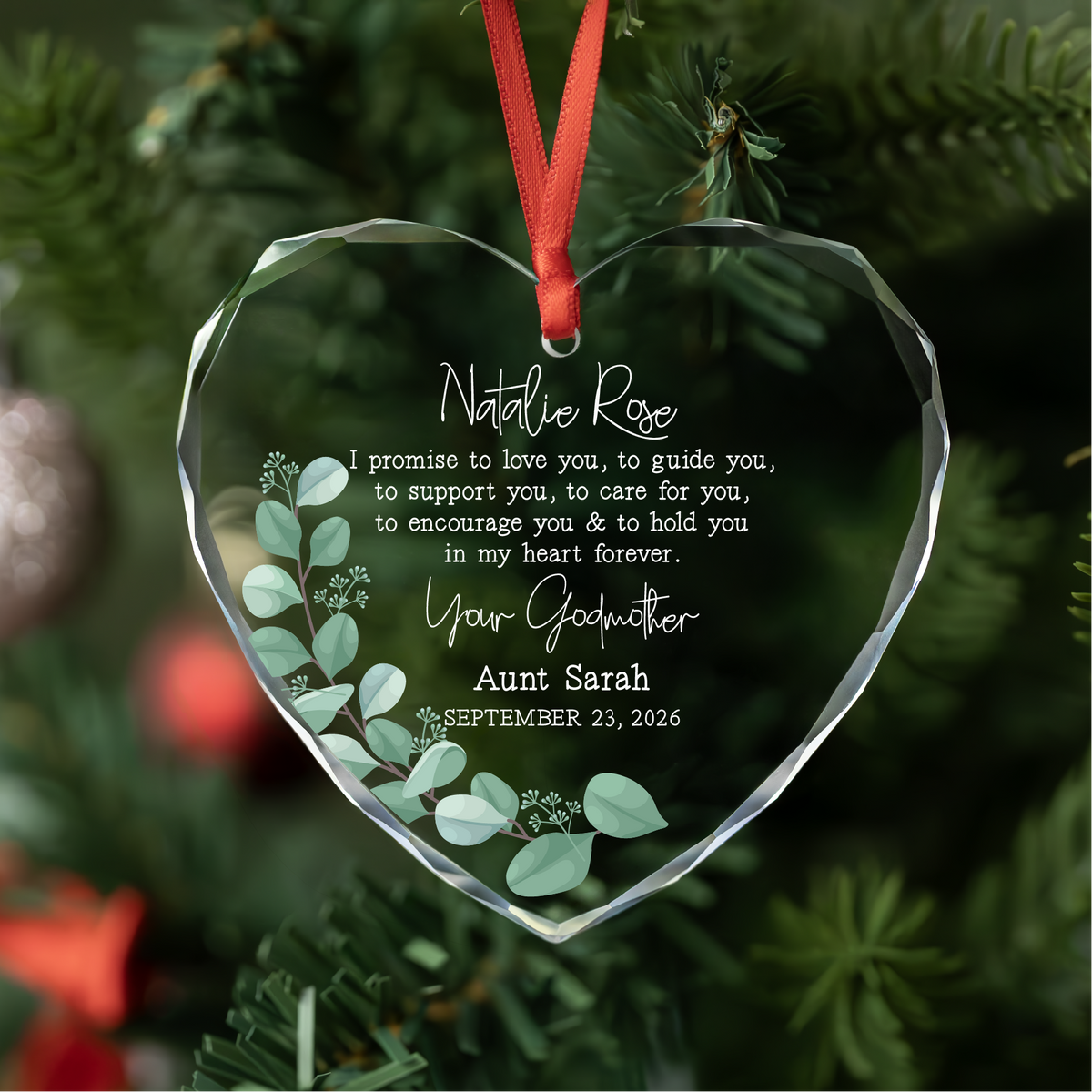 Personalized Baby Baptism Ornament