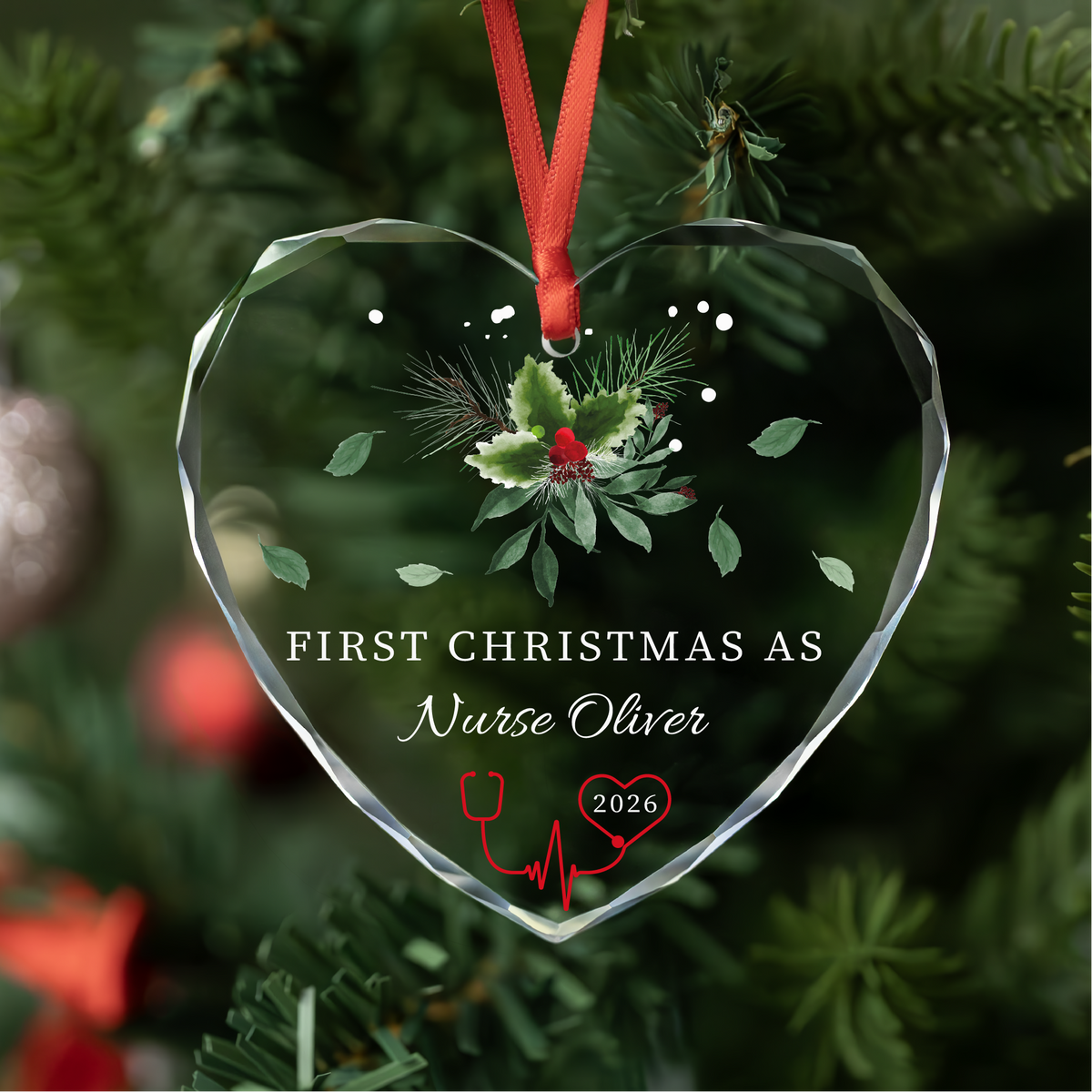 First Christmas as Nurse Ornament
