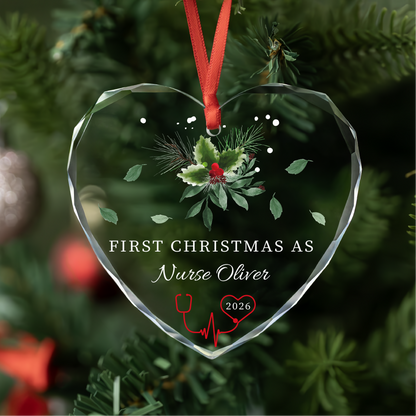 First Christmas as Nurse Ornament
