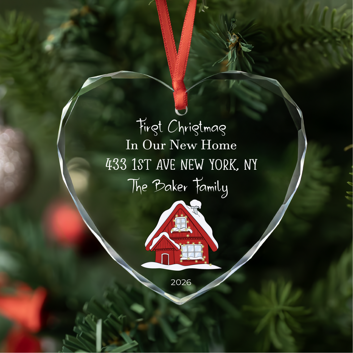 Personalized New Home Christmas Ornament