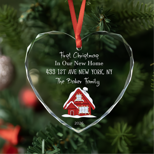 Personalized New Home Christmas Ornament