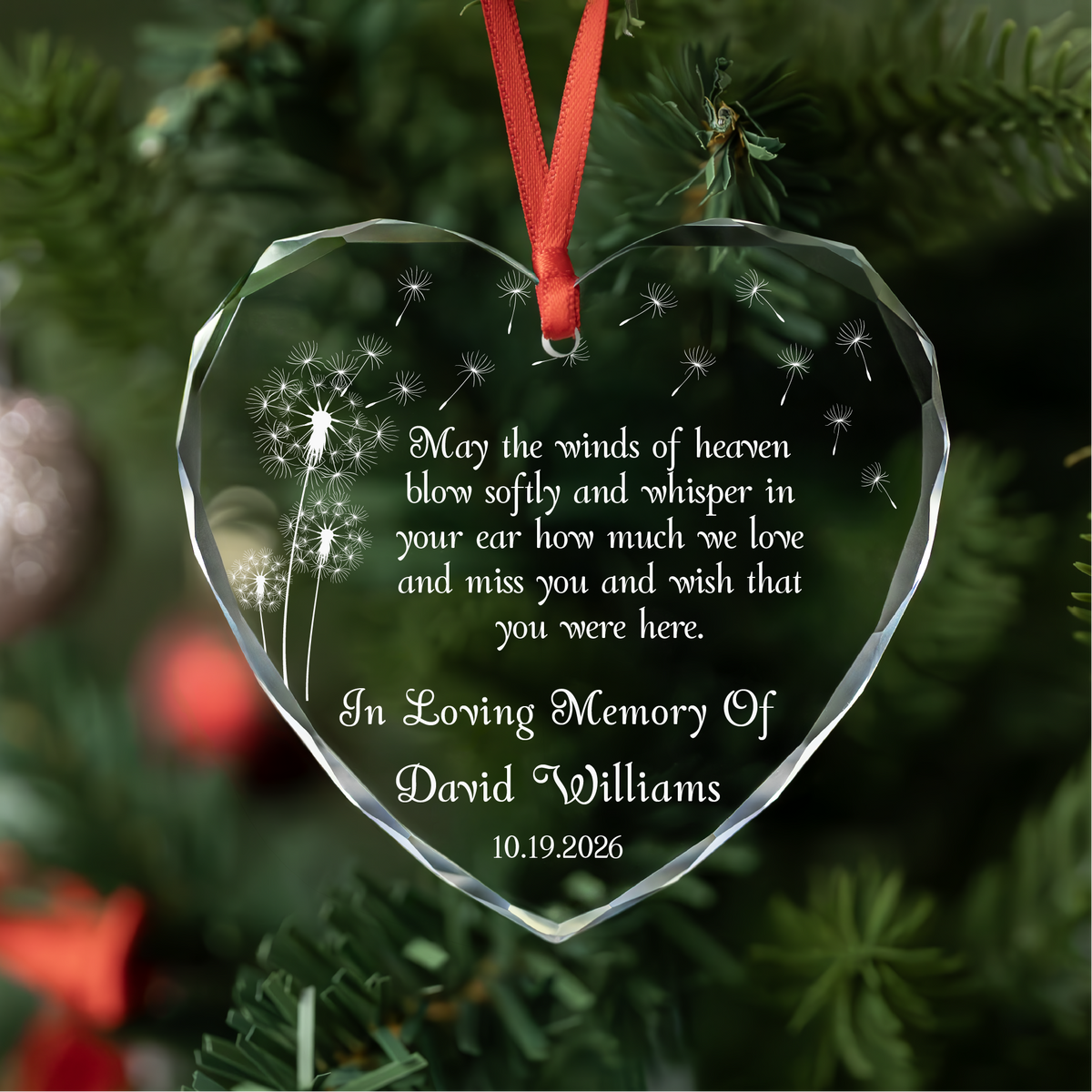 Personalized Photo Memorial Ornament
