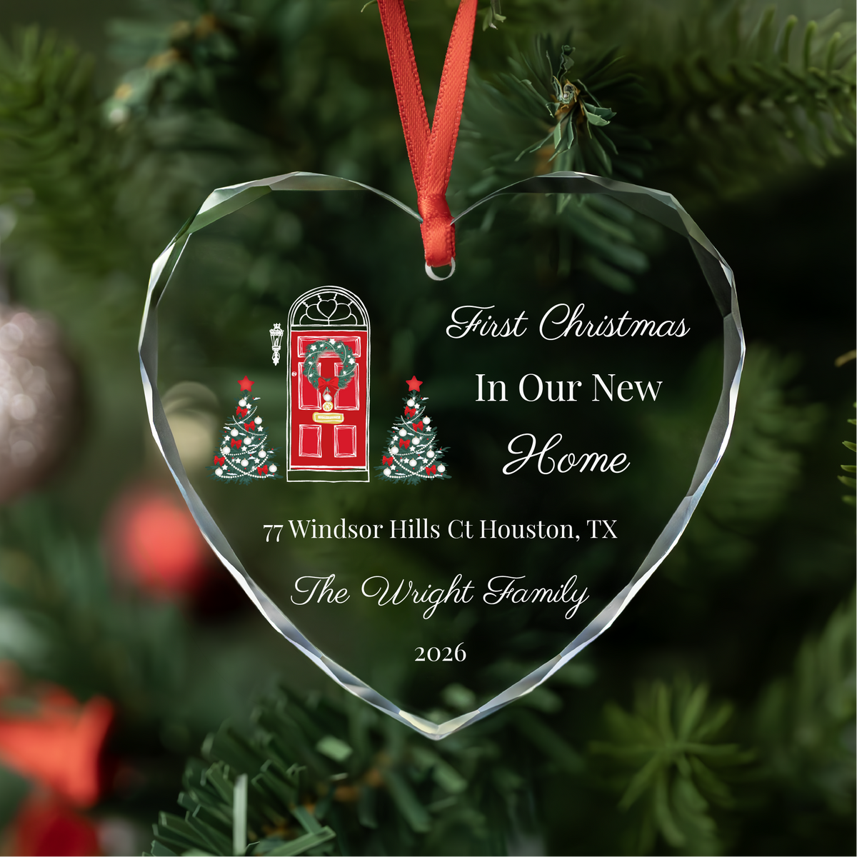 Personalized New Home Christmas Ornament