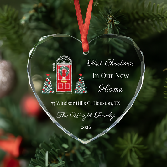Personalized New Home Christmas Ornament