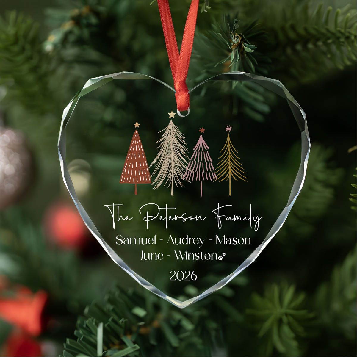 Personalized Family Christmas Ornaments