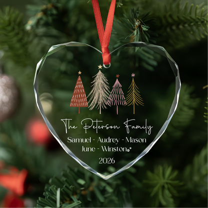 Personalized Family Christmas Ornaments