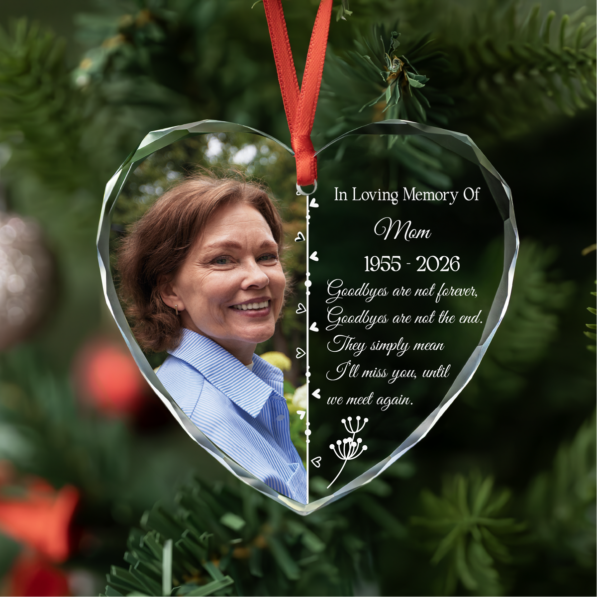 Personalized Photo Memorial Ornament