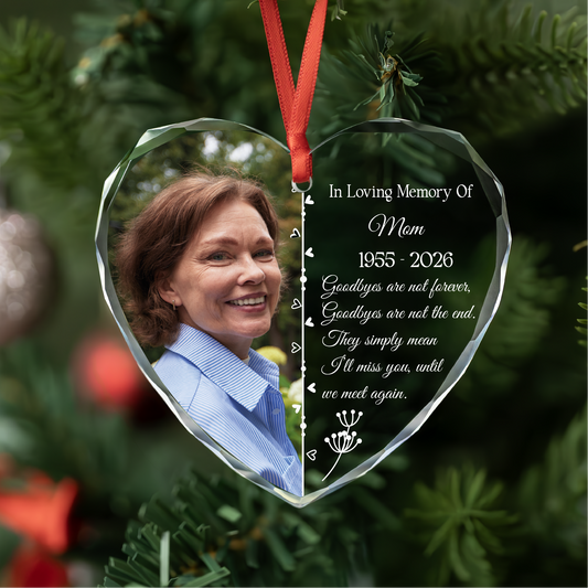 Personalized Photo Memorial Ornament