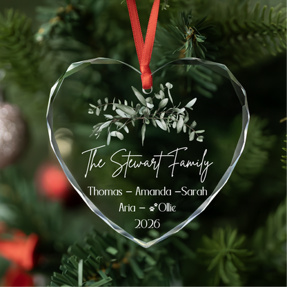Family & Pets Name Ornament