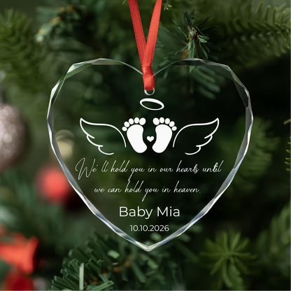 Angel Footprints Baby Memorial Ornament
